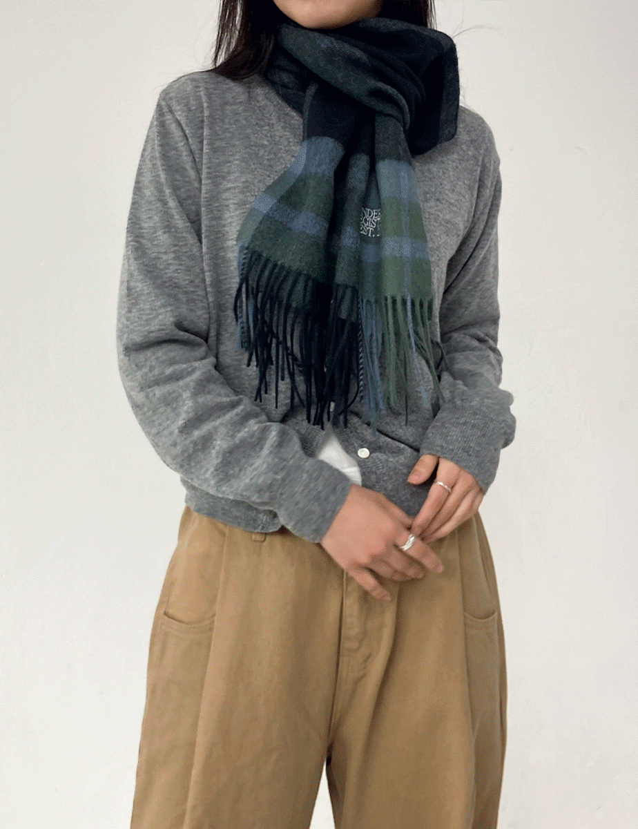 check wool muffler_wool 100%(2color)
