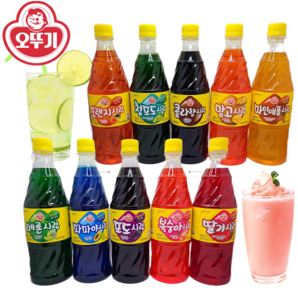 오뚜기 시럽 1kg 칵테일 슬러시 파파야 딸기 메론 에이드