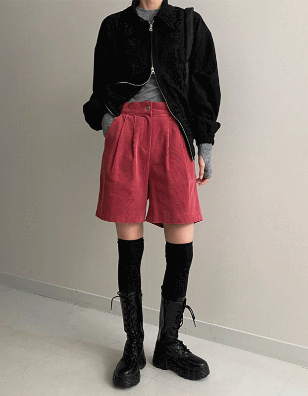 컬러 코듀로이 골덴 반바지 .A9643 (3color)