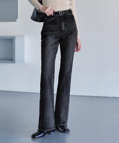 Signature Slim Flared Jeans DCWPT005BlackB