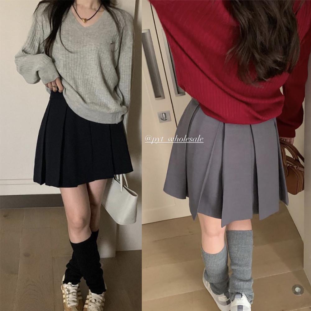 PYT 튤립 주름 스커트