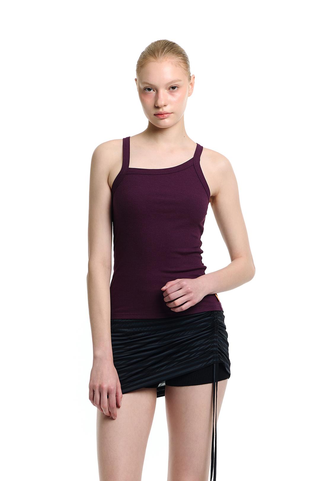 BACK CROSS SLEEVELESS - DEEP PURPLE