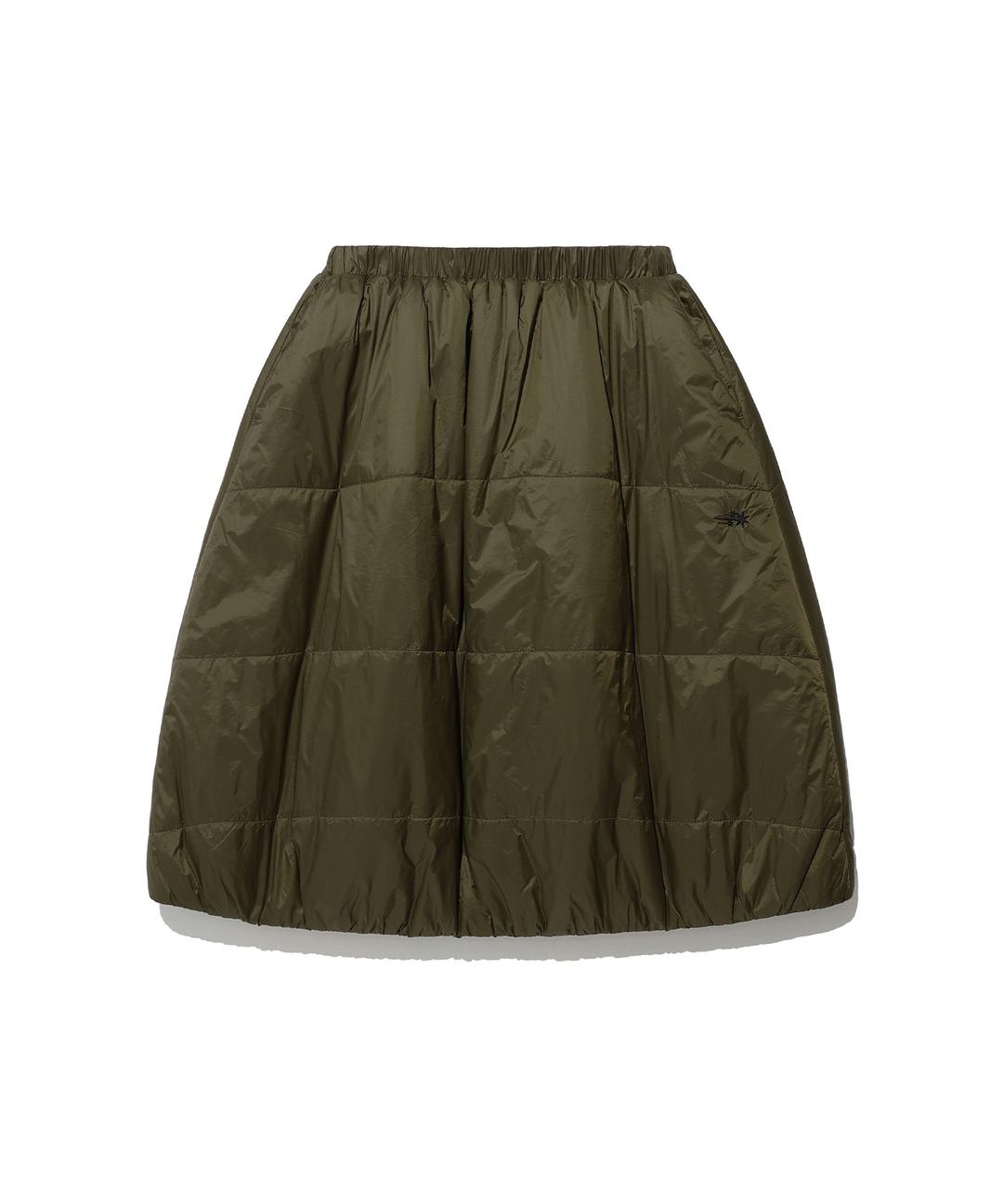 midi puffer skirt[brown]