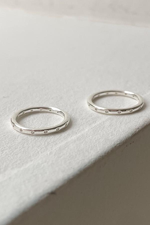 [silver925] tiny crystal ring (2color)