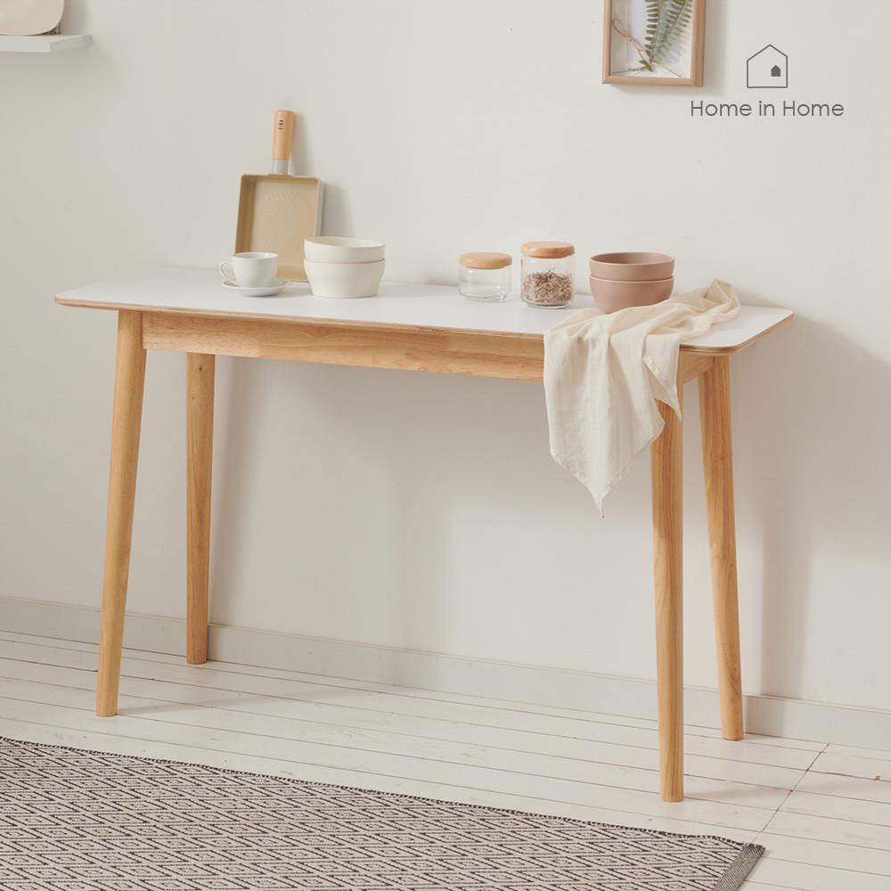 홈인홈 달빛 자작나무 HPM 화이트 홈바 테이블 1240 R127F