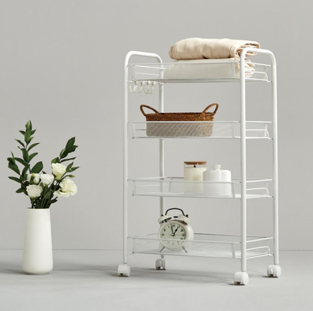 이동식 트롤리 이케아 카트 수납 기저귀정리함 국민 주방 철제 로스코그