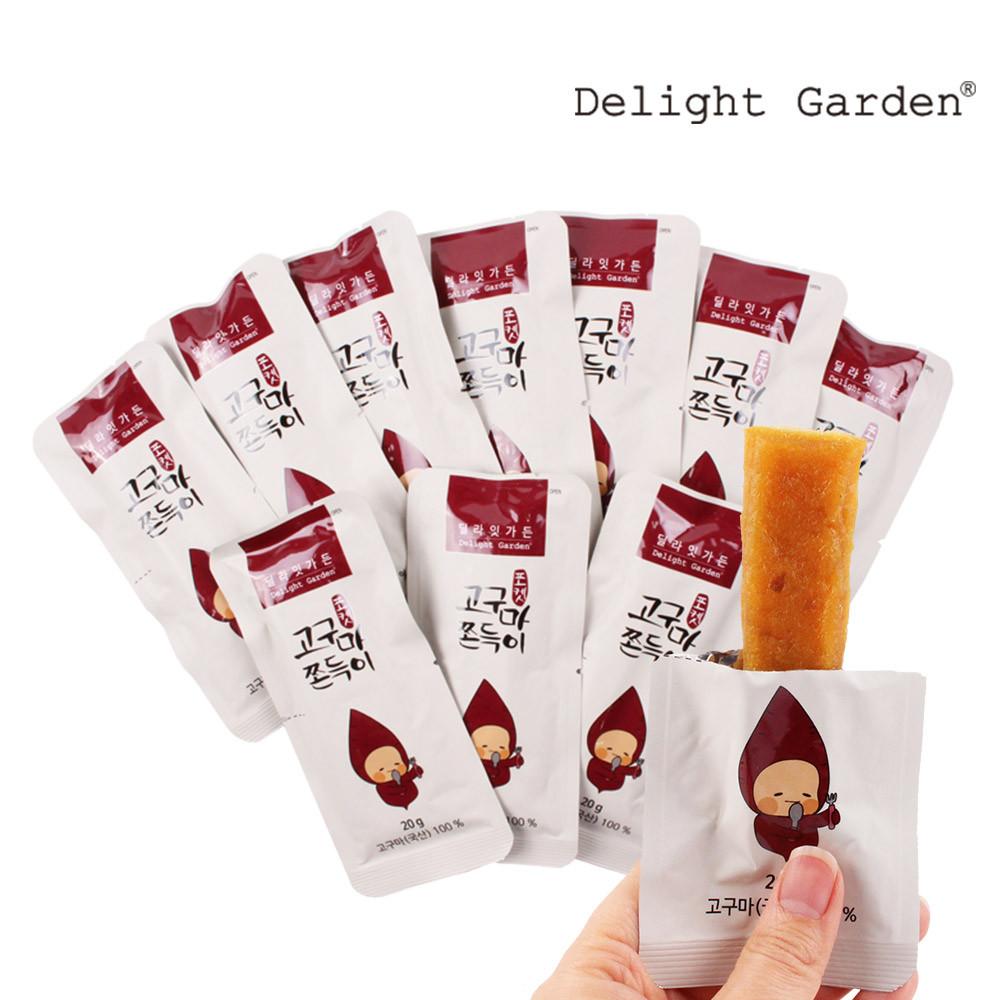 딜라잇가든 고구마 100% 말랭이 쫀득이 20g x 10개입