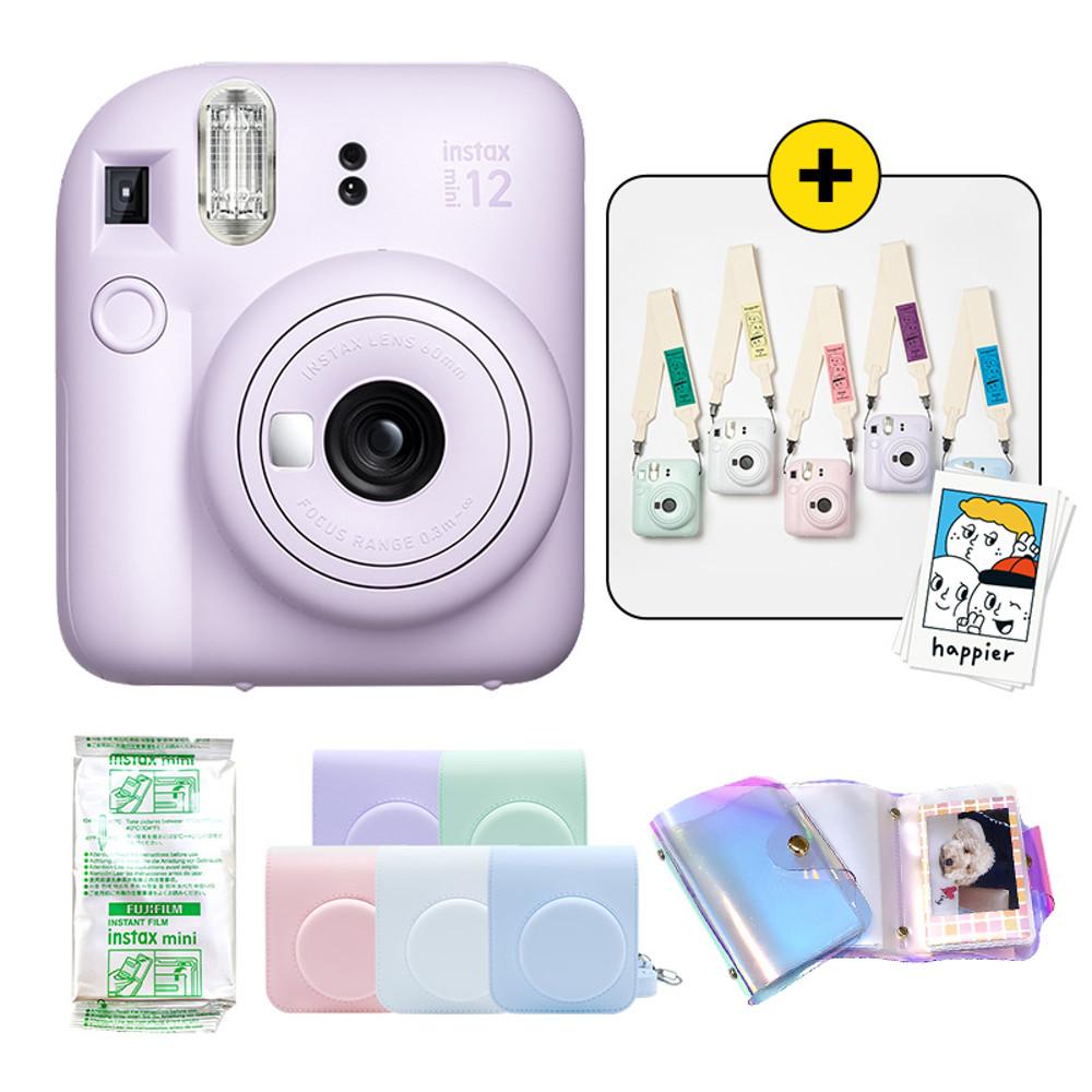 정품 인스탁스 미니12+필름+가방+선물2종 즉석카메라 폴라로이드/ 미니11 후속 필름