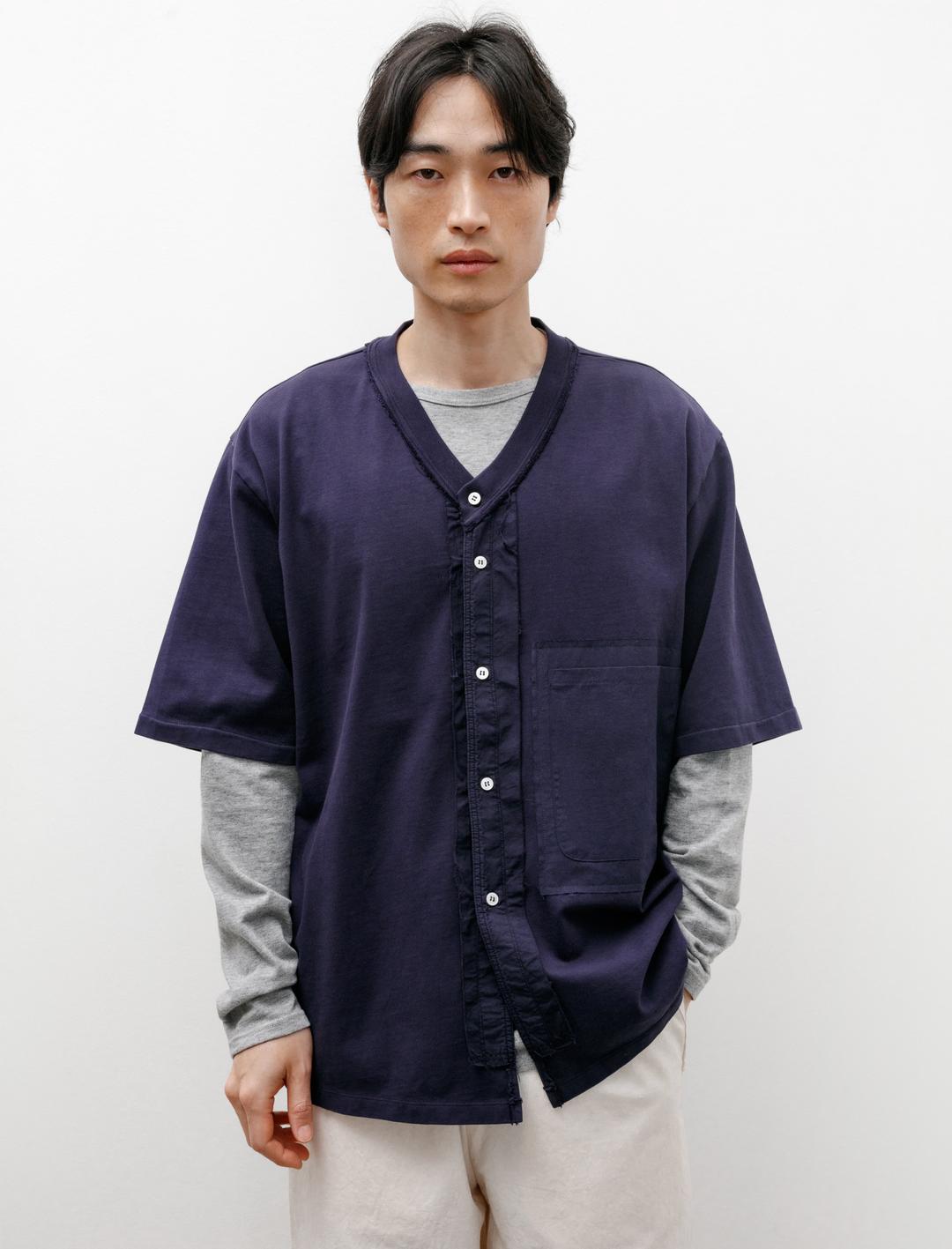 Camiel Fortgens Heavy Jersey Button Baseball Tee - Navy