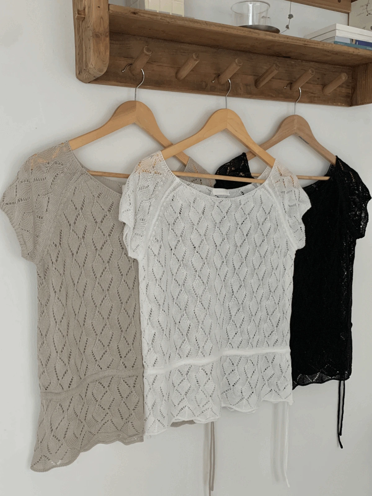 하프 프리티 스트링 knit (3 colors)