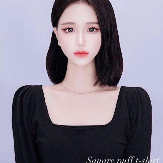 증명사진 100프로 성공룩! 스퀘어넥 퍼프티