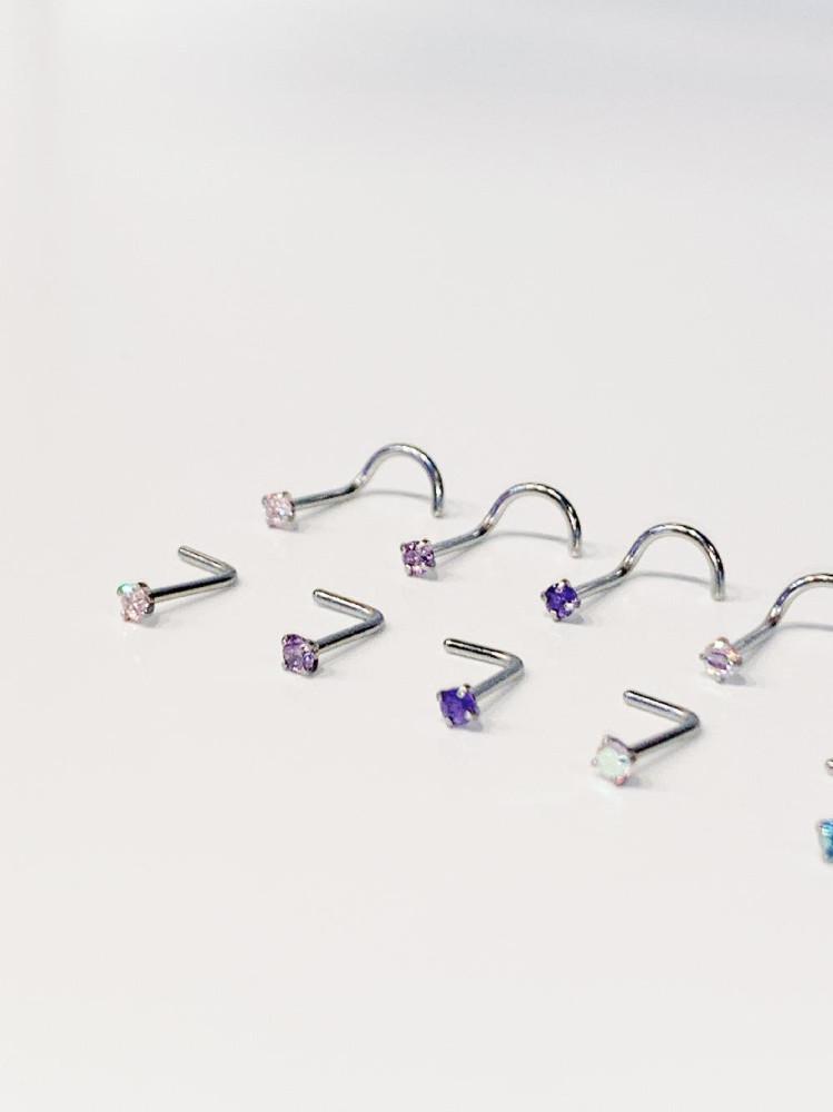 큐빅 코피어싱 핑크베이스 컬러 5종