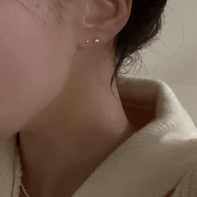 [925silver/1+1할인] 2mm 3mm 데일리 미니 볼 실버 피어싱