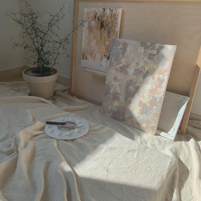 추상화 백드롭페인팅 DIY키트 큐키트