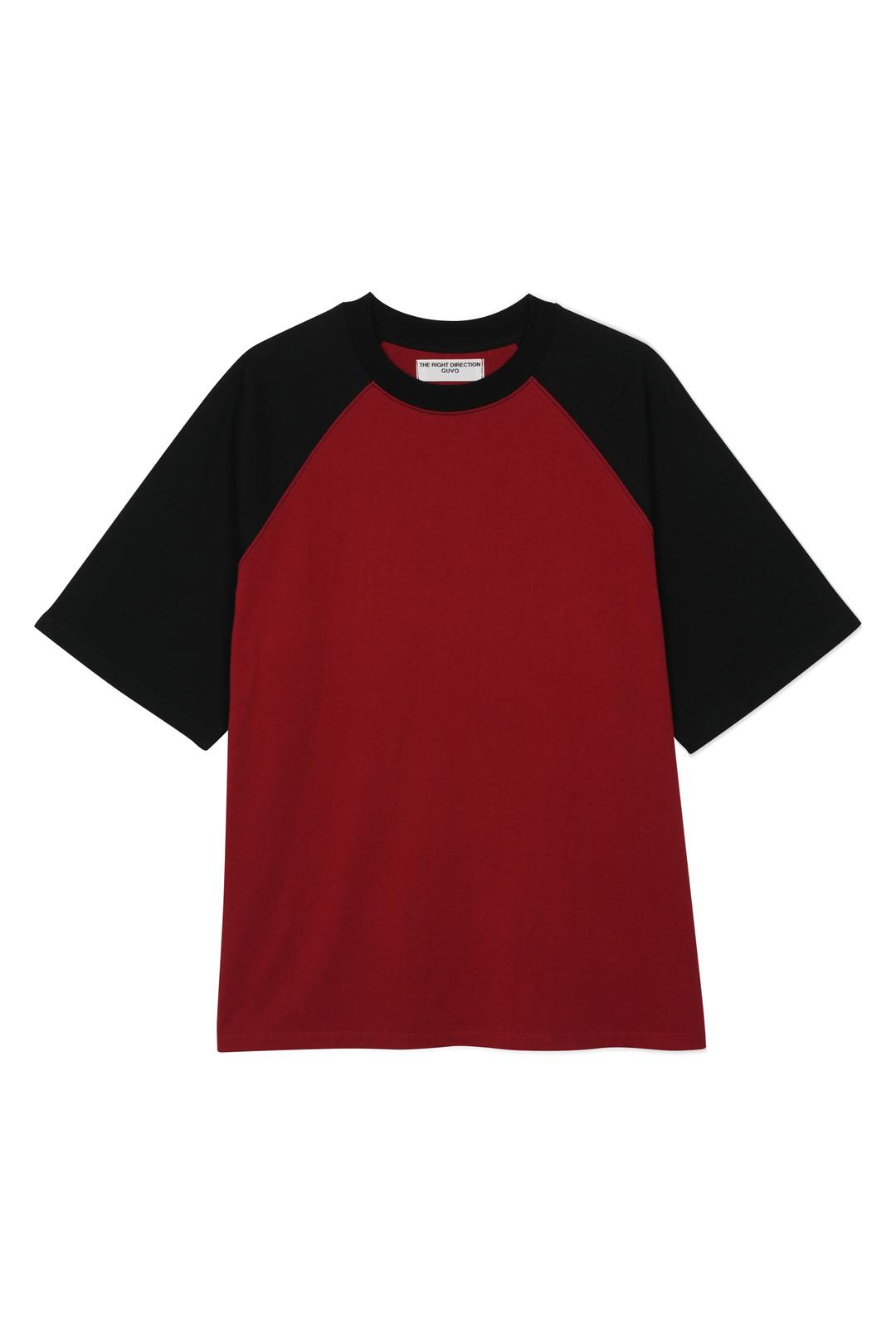 3/5 SLV tee, burgundy