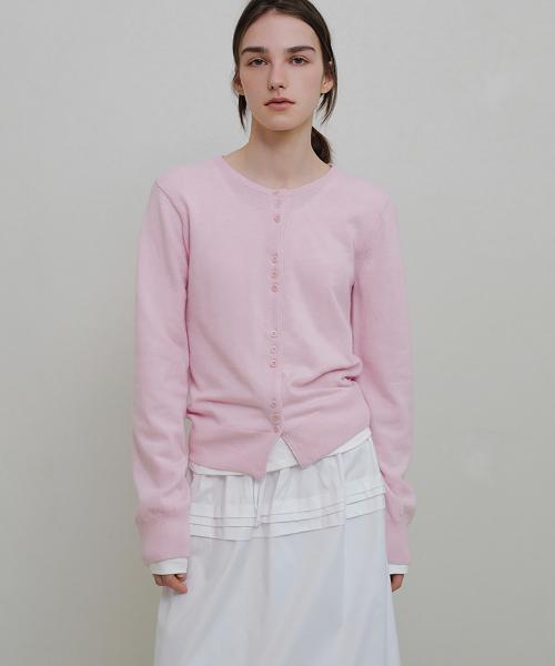 Mari round cardigan (baby pink)