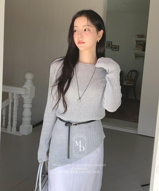 로빈 트임 니트 (벨트set 초여름까지 착용가능!)