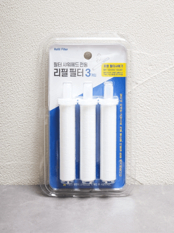 필터 샤워헤드 전용 리필 필터 3개입