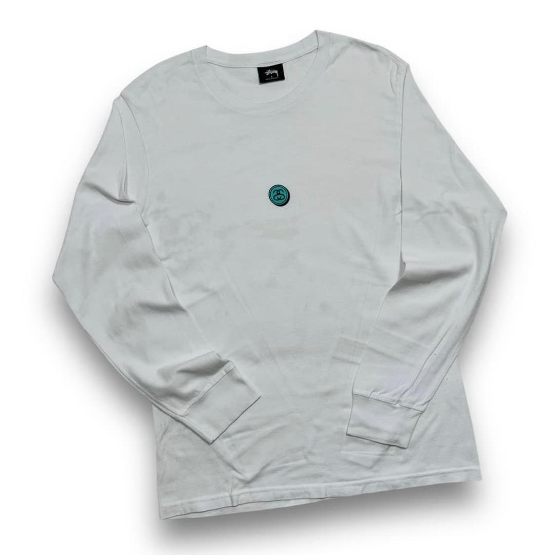 스투시 스몰 민트 로고 화이트 롱 슬리브 | 후루츠패밀리