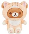 산엑스 리락쿠마 챠이로이코구마 고양이 코스튬 애착 인형 31cm