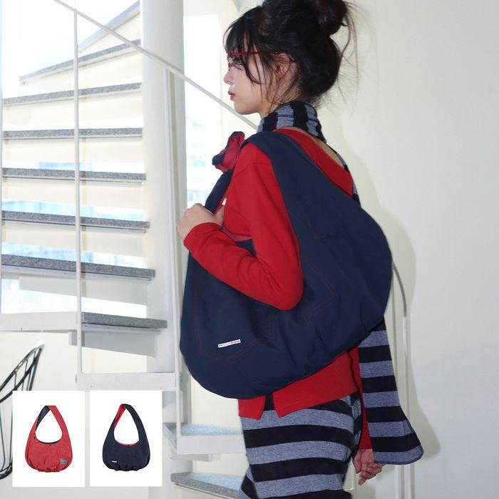[5차] REVERSIBLE POCKET BAG (RED & NAVY)