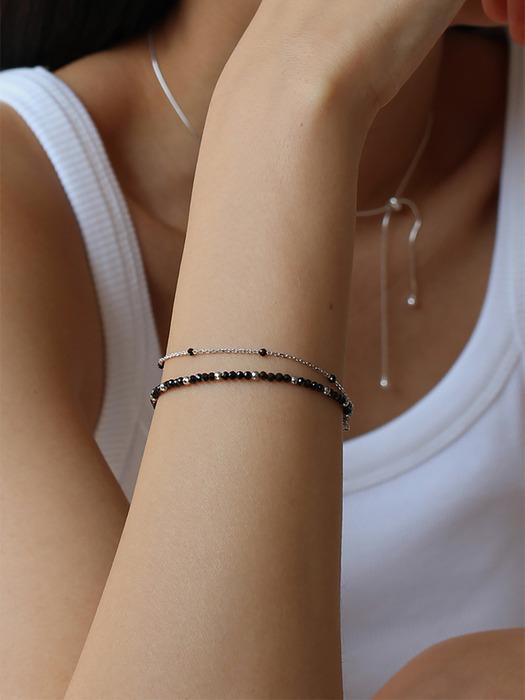 [White gold] Mini Onyx Bracelet