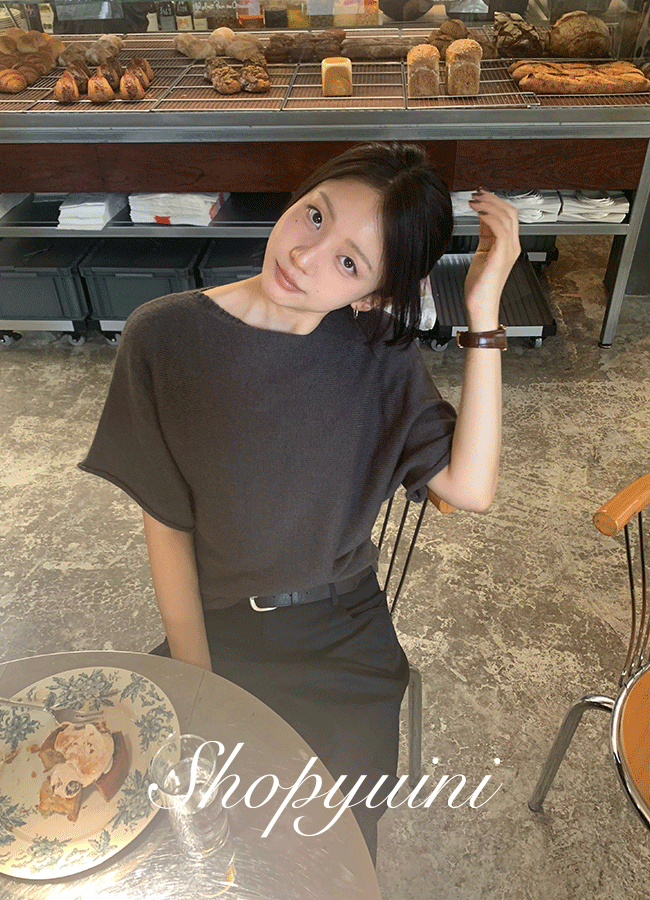 유이니 Atelier boat neck knit (3color)