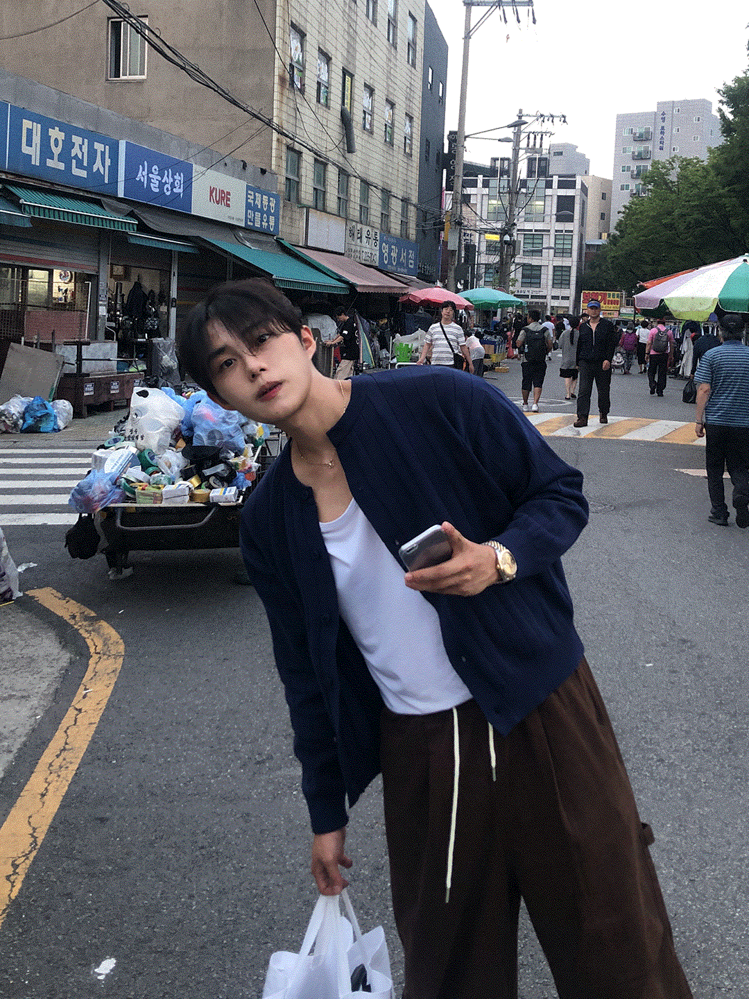 [#100장 돌파] 베르노 크롭 골지 가디건