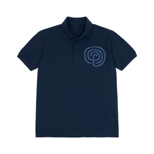 Heart Labyrinth polo shirts (navy)