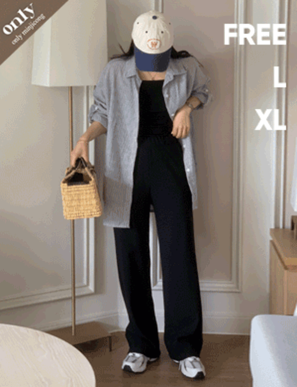 탱탱 와이드 트레이닝 슬랙스 (one color) 구김NO