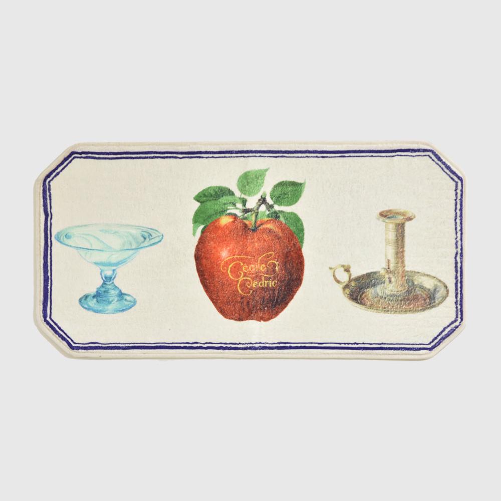 [세실 앤 세드릭] Vintage Apple 사과 주방 도어 매트 450X900