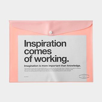 DELFONICS Vinyl brif case A4_Pink