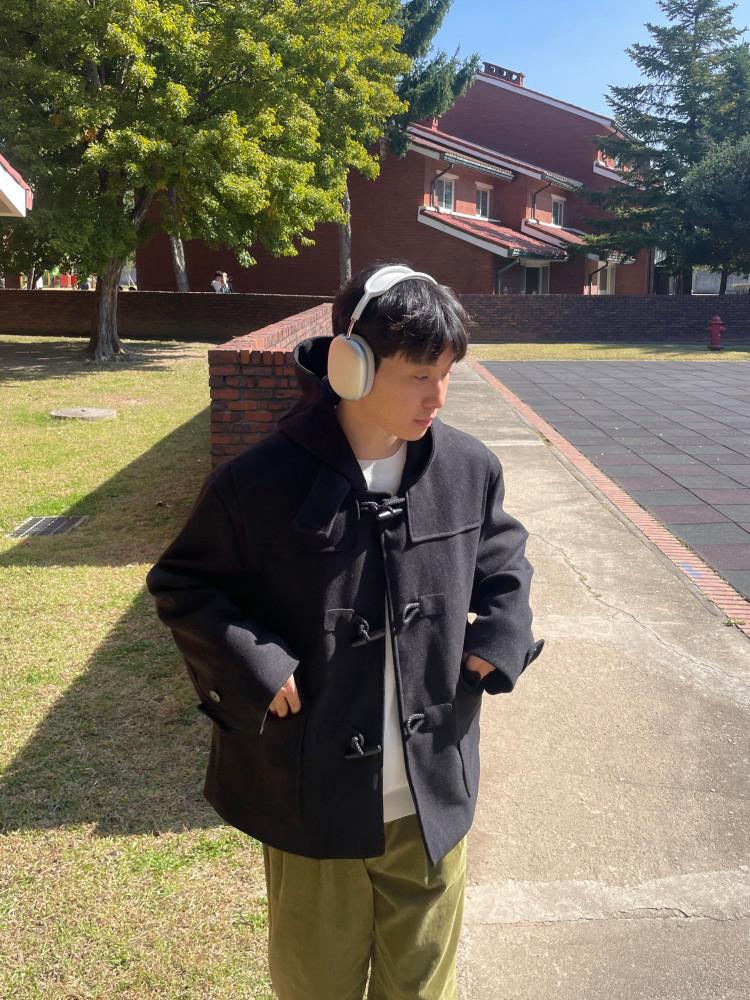 Duffle short coat 떡볶이 더플 숏 후드 후드 오버핏 코트