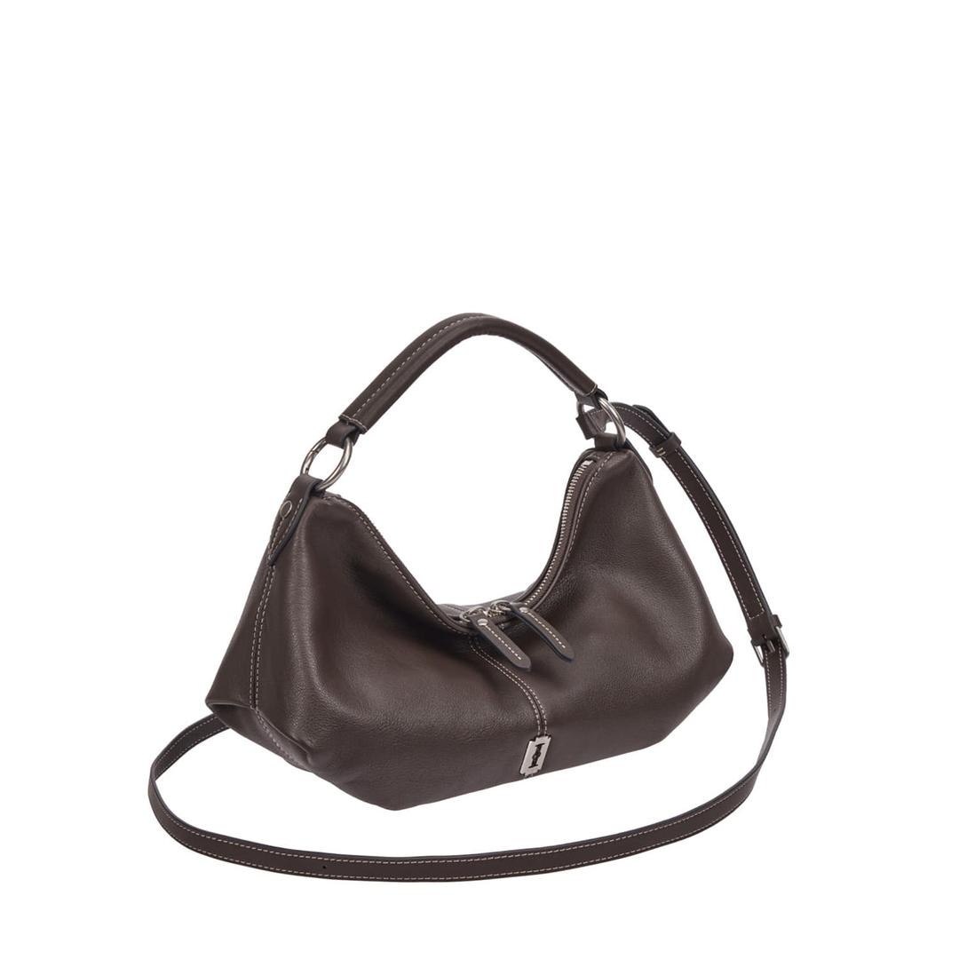 Halfmoon Attache Shoulder S (하프문 아타쉬 숄더 스몰) Dark Brown