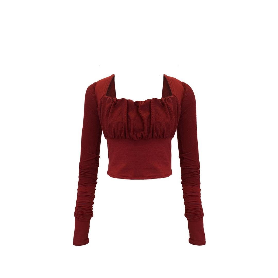 Red Bloom Heart Top