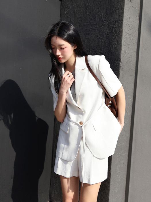 [단독]엠마 린넨 스트랩 자켓 / EMMA LINEN STRAP JACKET_3colors