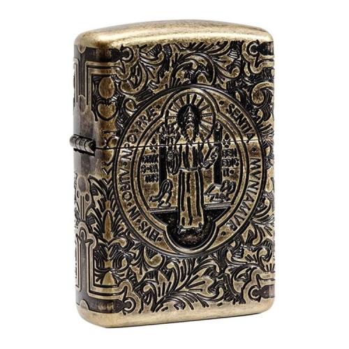 [사은품 6종증정]ZIPPO 지포 라이터 29719 콘스탄틴 공식디자인 St. Benedict Design
