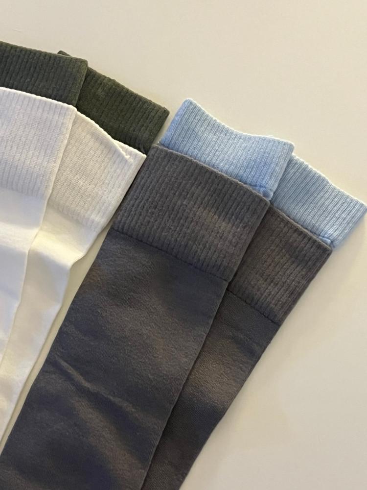 [가넷] 투톤 롱 삭스 (2colors)