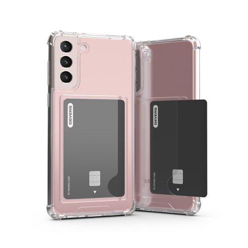 갤럭시 S21/S21플러스/S21울트라 클리어 하드 카드수납 케이스