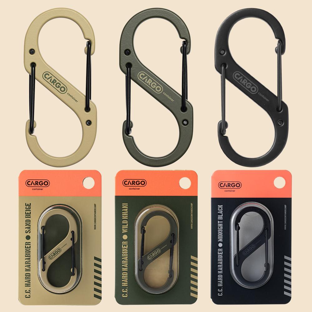 카고컨테이너 하드 카라비너 10개입 M사이즈 캠핑 등산 고리