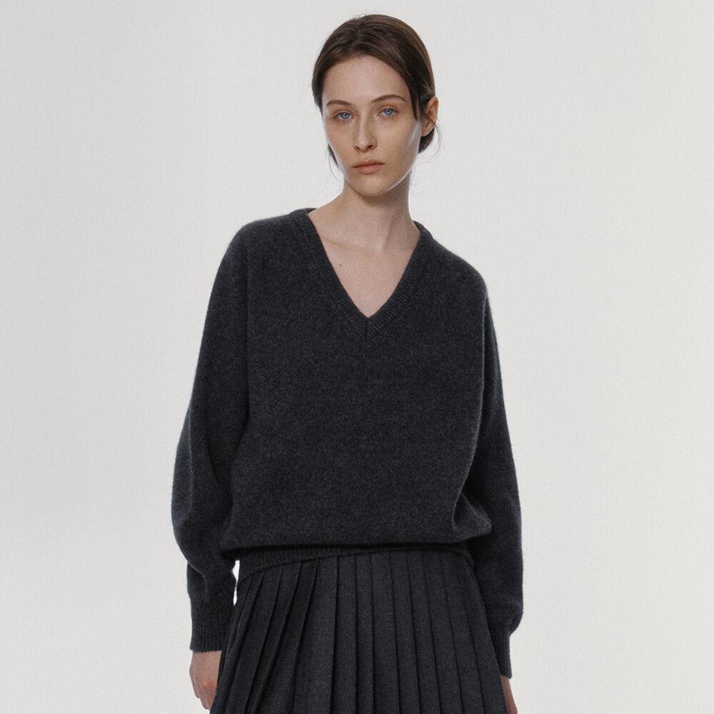 Pound alpaca sweater (Dove)
