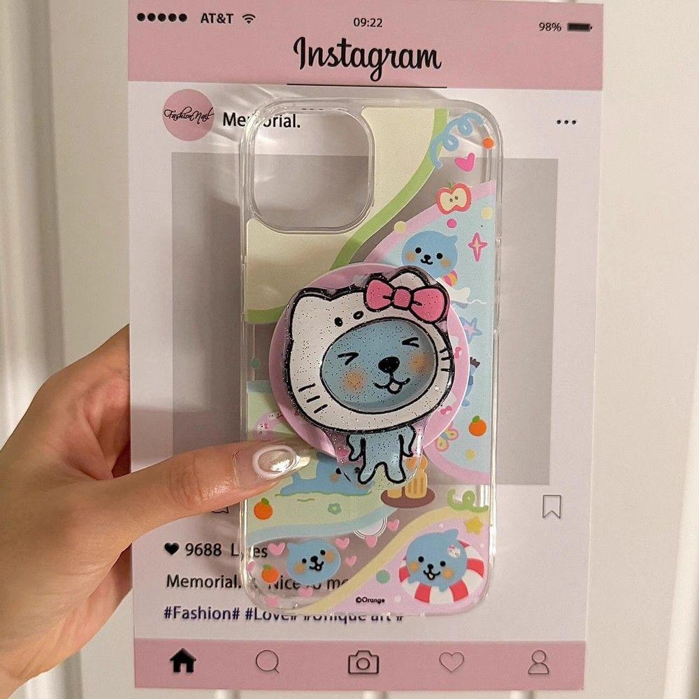 Qoo 쿠우쿠우 맥세이프 톡 아이폰케이스 고양이편