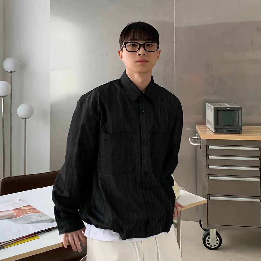 카이토 스트링 포켓 셔츠 (3color)