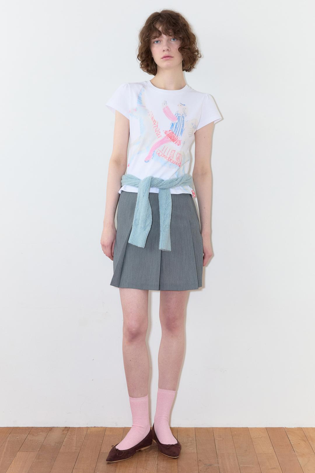 Big Unicorn Puff T-Shirt (Blue)