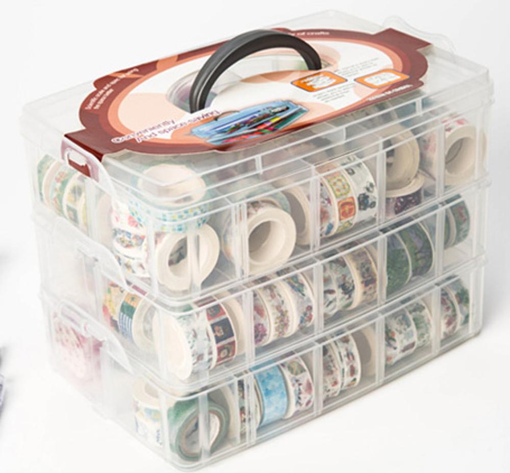 마스킹테이프 보관함 마테 3단 정리함 수납함 장난감 멀티박스 미니 보관함 다꾸 케이스