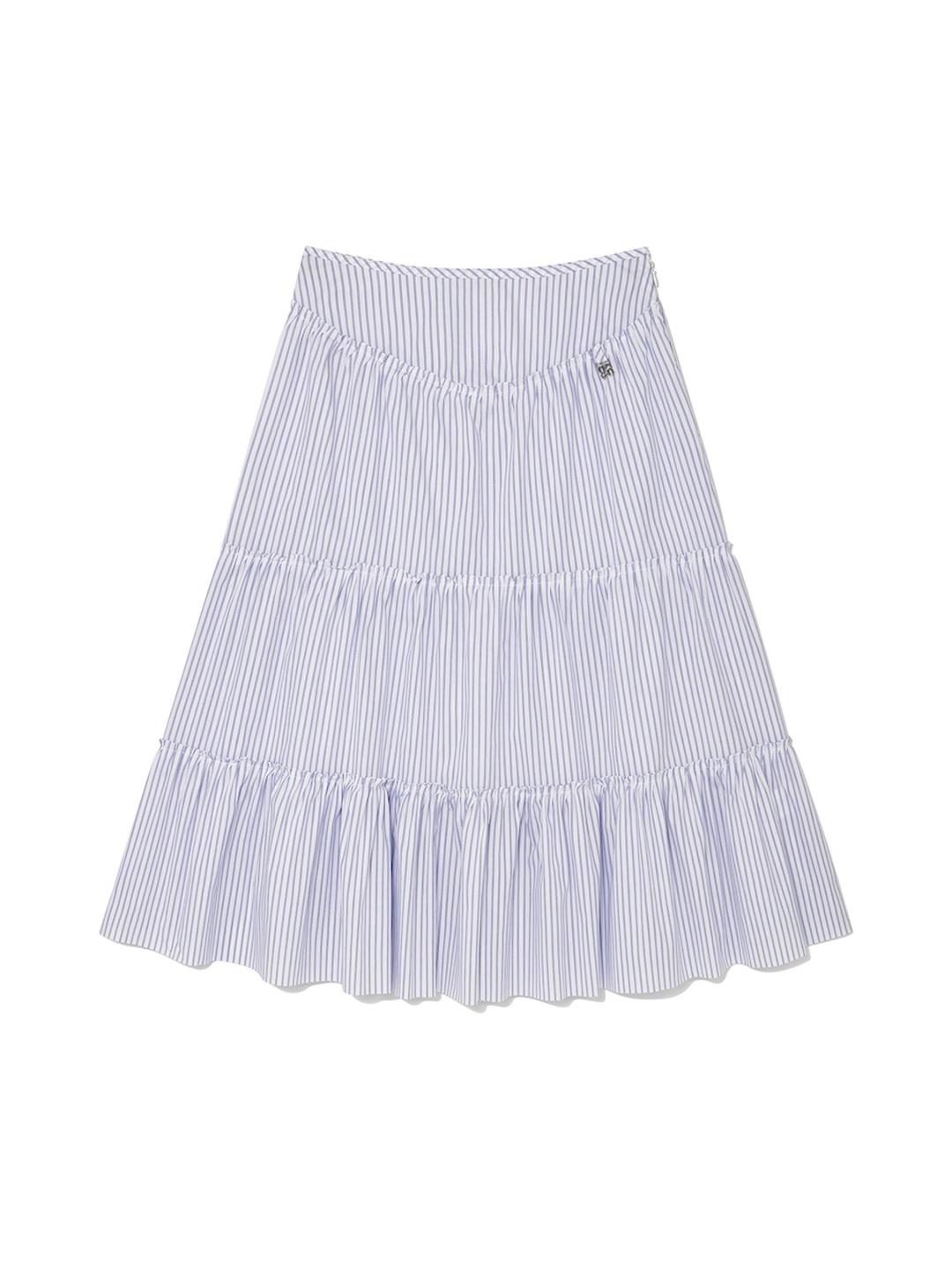 RODEO TIERED RUFFLE SKIRT (STRIPE)