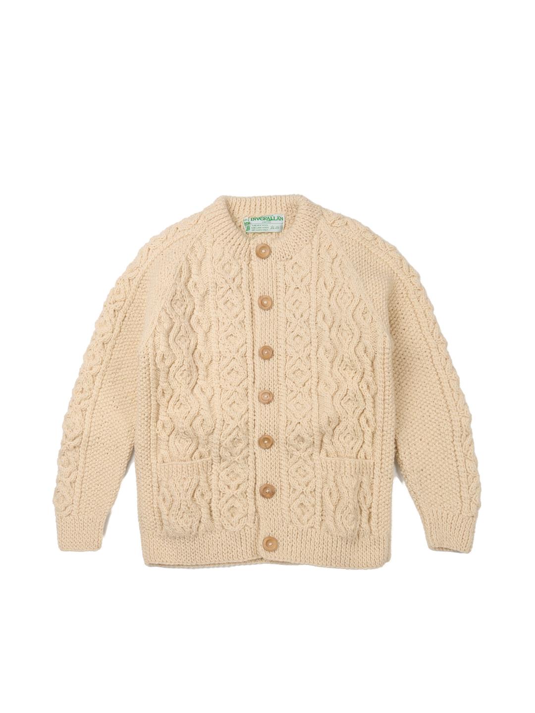 3Q Golfer Cardigan Natural