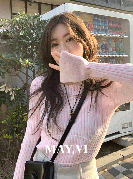 [Mayvi/가을이너니트] 소프트 Mellow 골지 니트 (5 color)