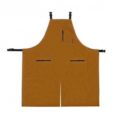 [이니셜자수 무료] 집업 H스트랩 앞치마 (카라멜브라운)