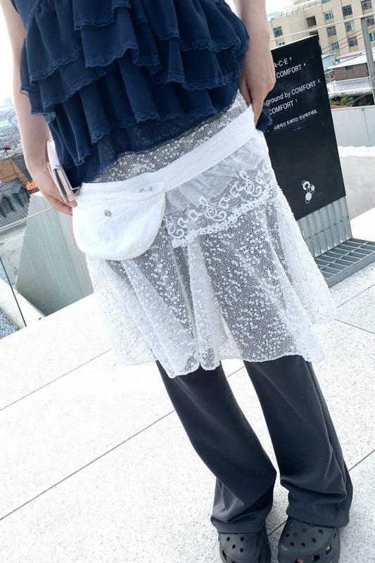 spangle skirt (2color)